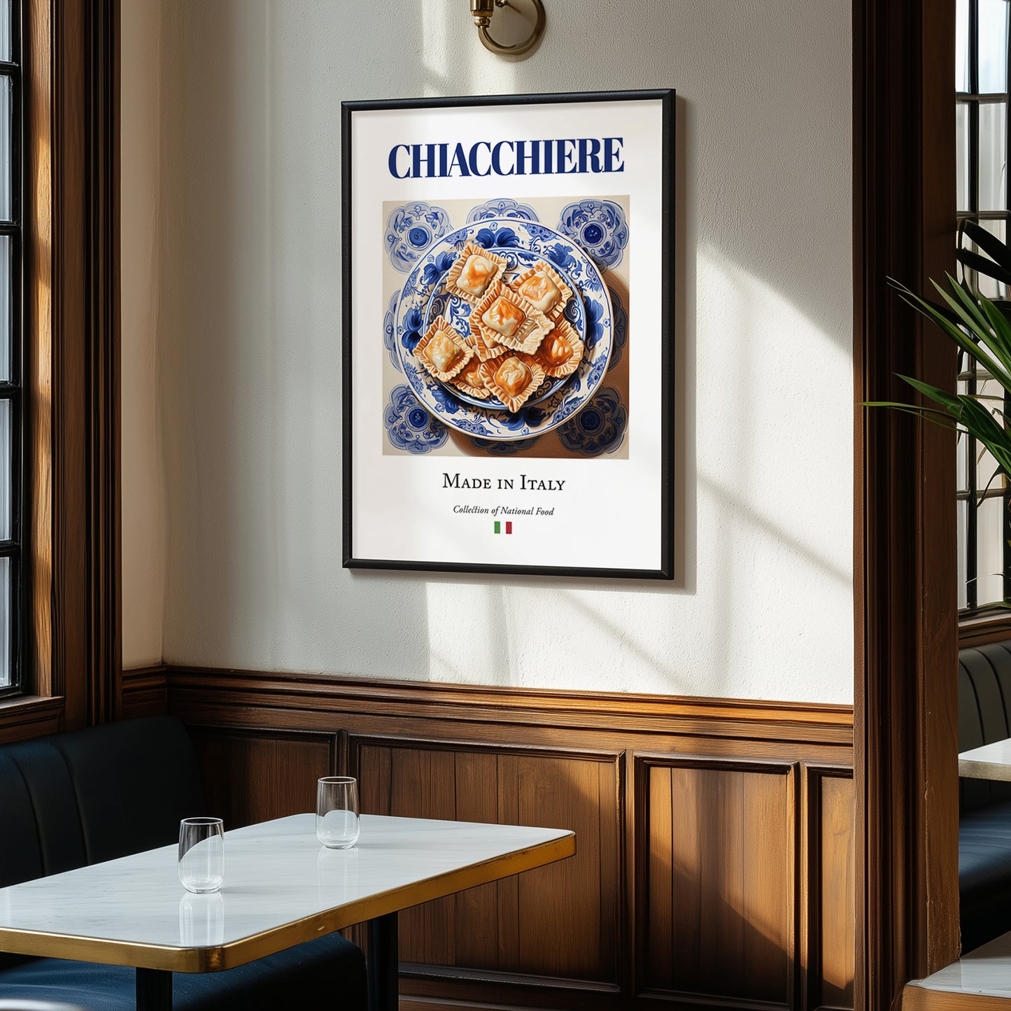 Chiacchiere – Italian Dessert Dish, Farmhouse Kitchen Poster, clean layout with no caption