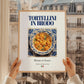 Tortellini in brodo – Italian Pasta, Osteria Illustration, styled in a charming Paris street view