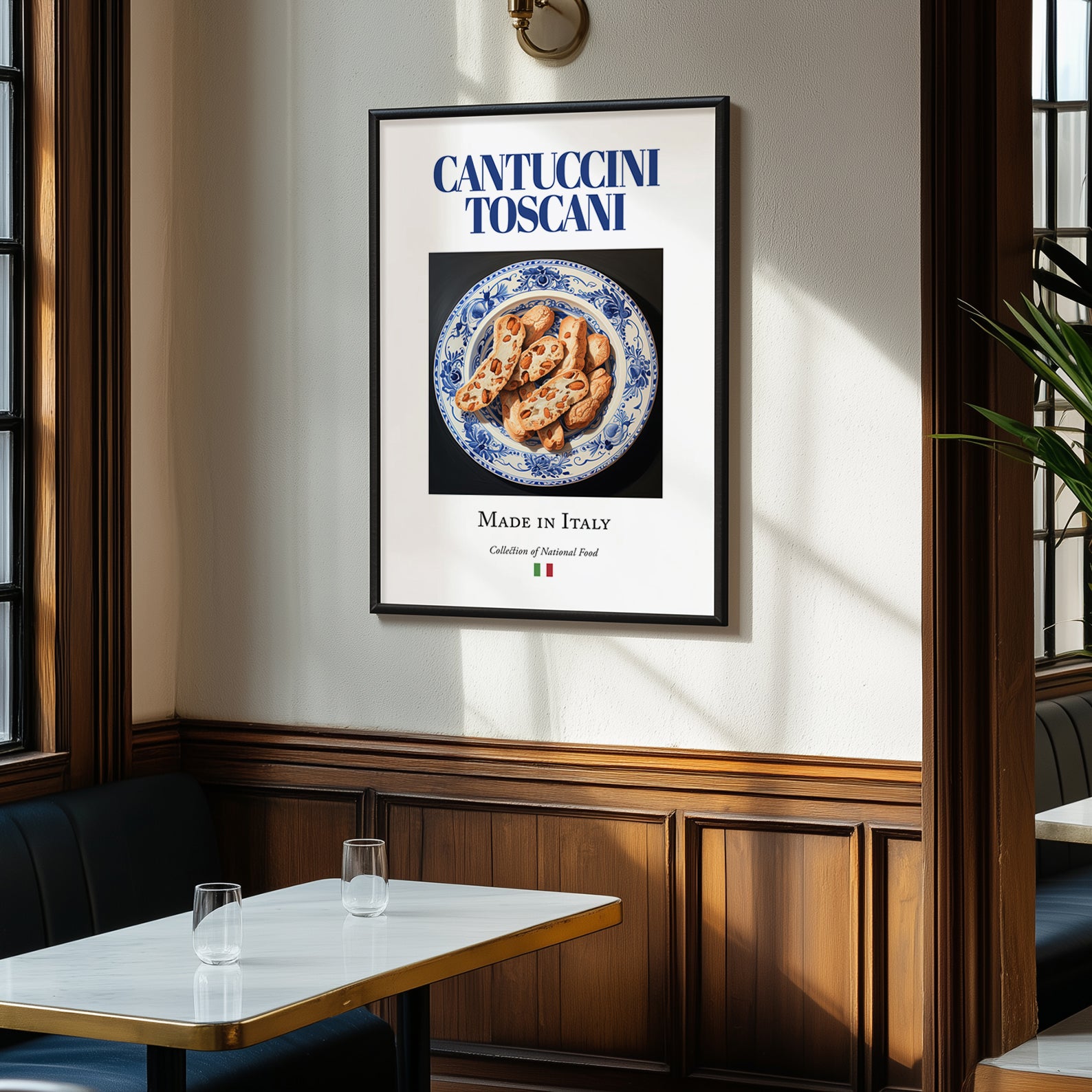 Cantuccini Toscani – Italian Dessert Dish, Tavern Poster, clean layout with no caption