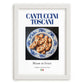 Cantuccini Toscani – Italian Dessert Dish, Tavern Poster, placed in minimal white frame