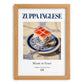 Zuppa Inglese – Italian Dessert Dish, Bistro Poster, set in oak frame