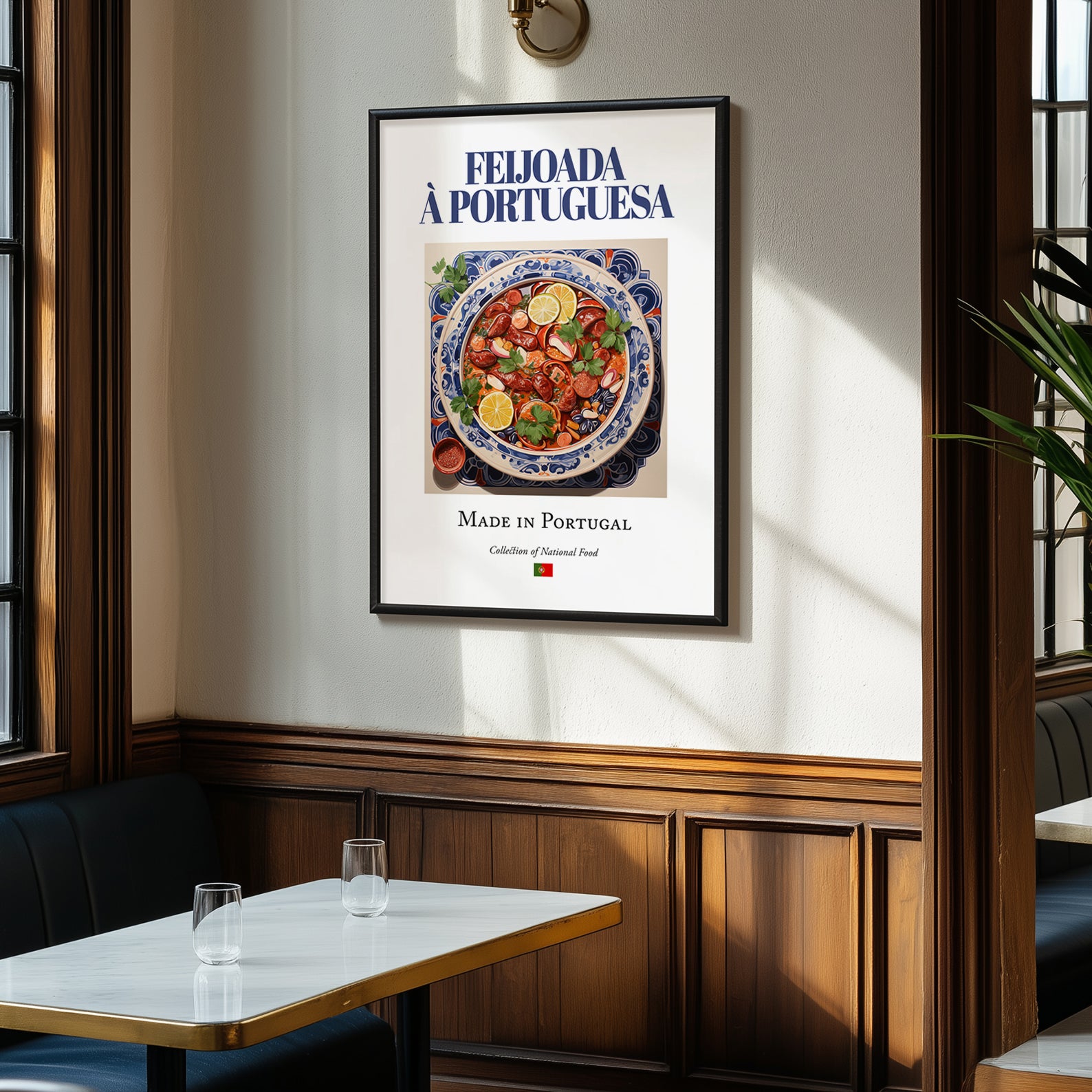 Feijoada à portuguesa – Portuguese Stew Dish, Fine Dining Restaurant Wall Art, clean layout with no caption