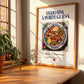 Feijoada à portuguesa – Portuguese Stew Dish, Fine Dining Restaurant Wall Art, no-text version framed in wood
