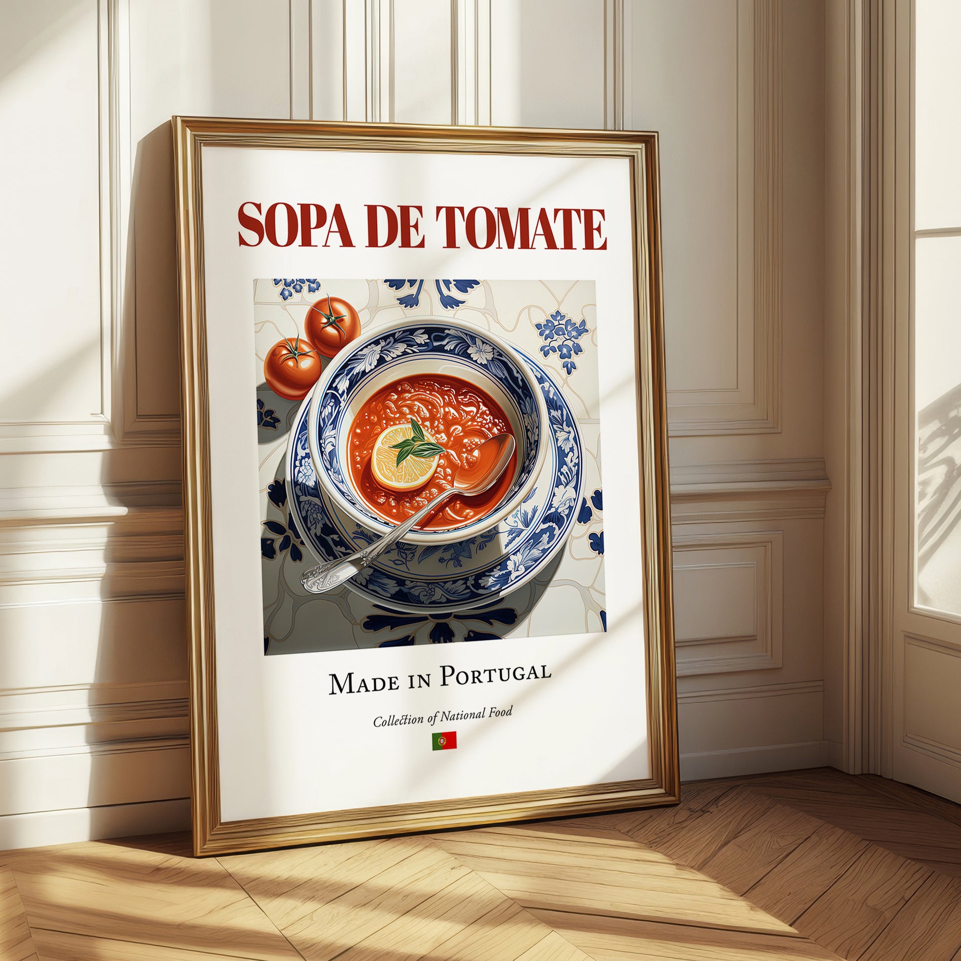 Sopa de tomate – Portuguese Soup Dish, Tavern Wall Art
