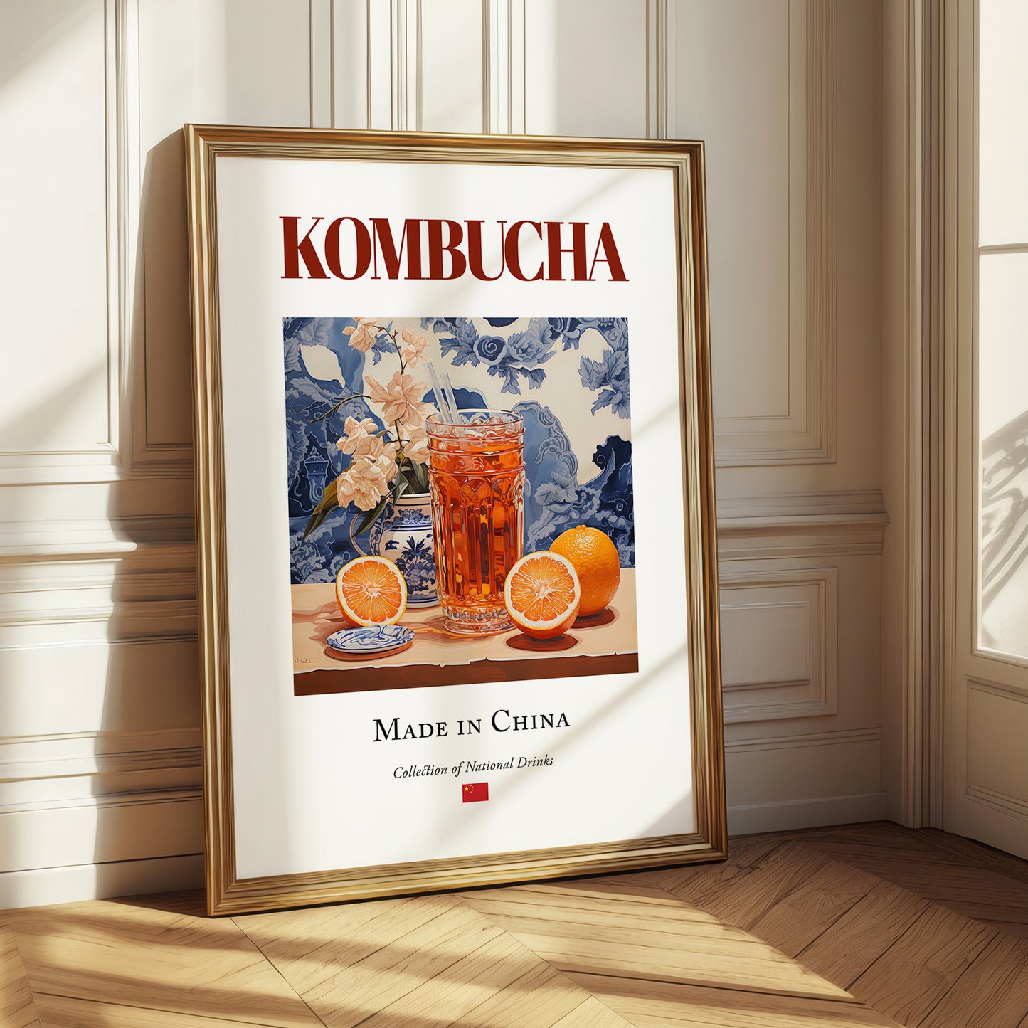 Kombucha – Chinese Beverage Drink, Hotel Lobby Poster