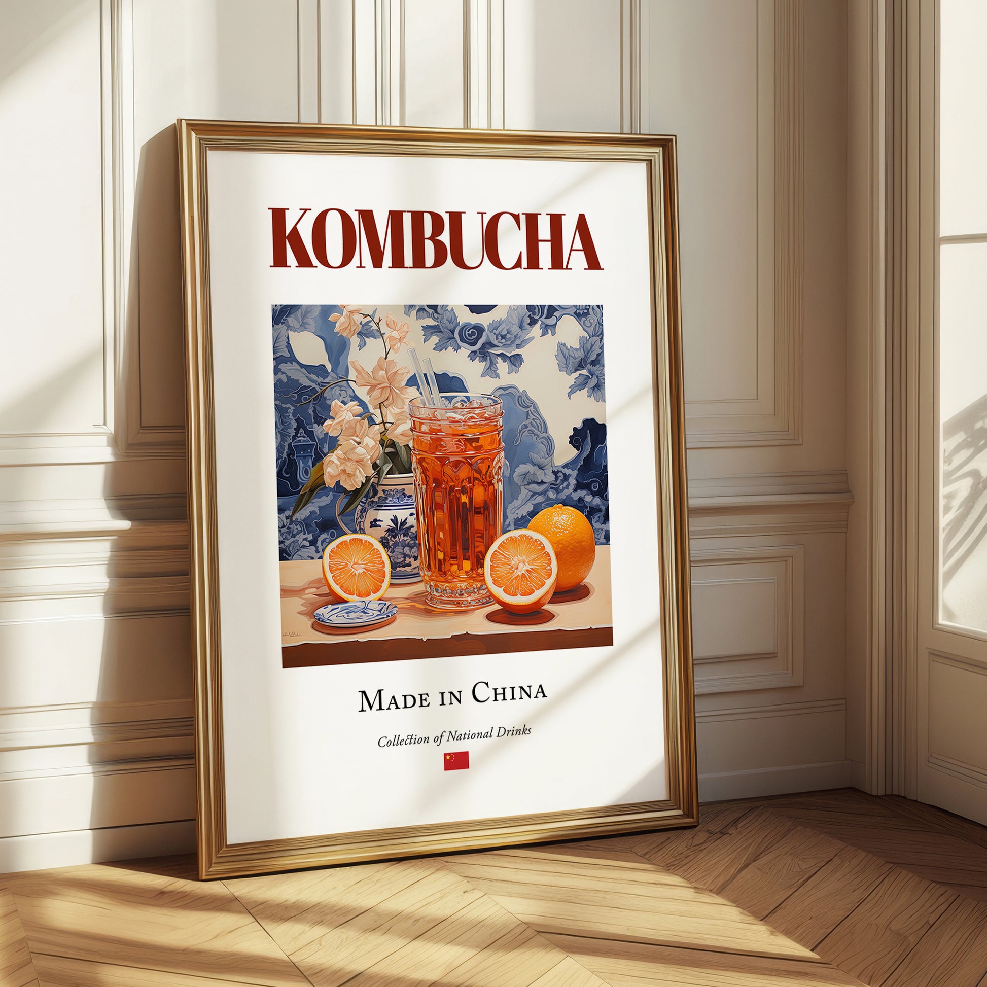 Kombucha – Chinese Beverage Drink, Hotel Lobby Poster