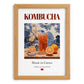 Kombucha – Chinese Beverage Drink, Hotel Lobby Poster, set in oak frame
