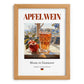 Apfelwein – German Cider Cider, Cider House Poster, set in oak frame