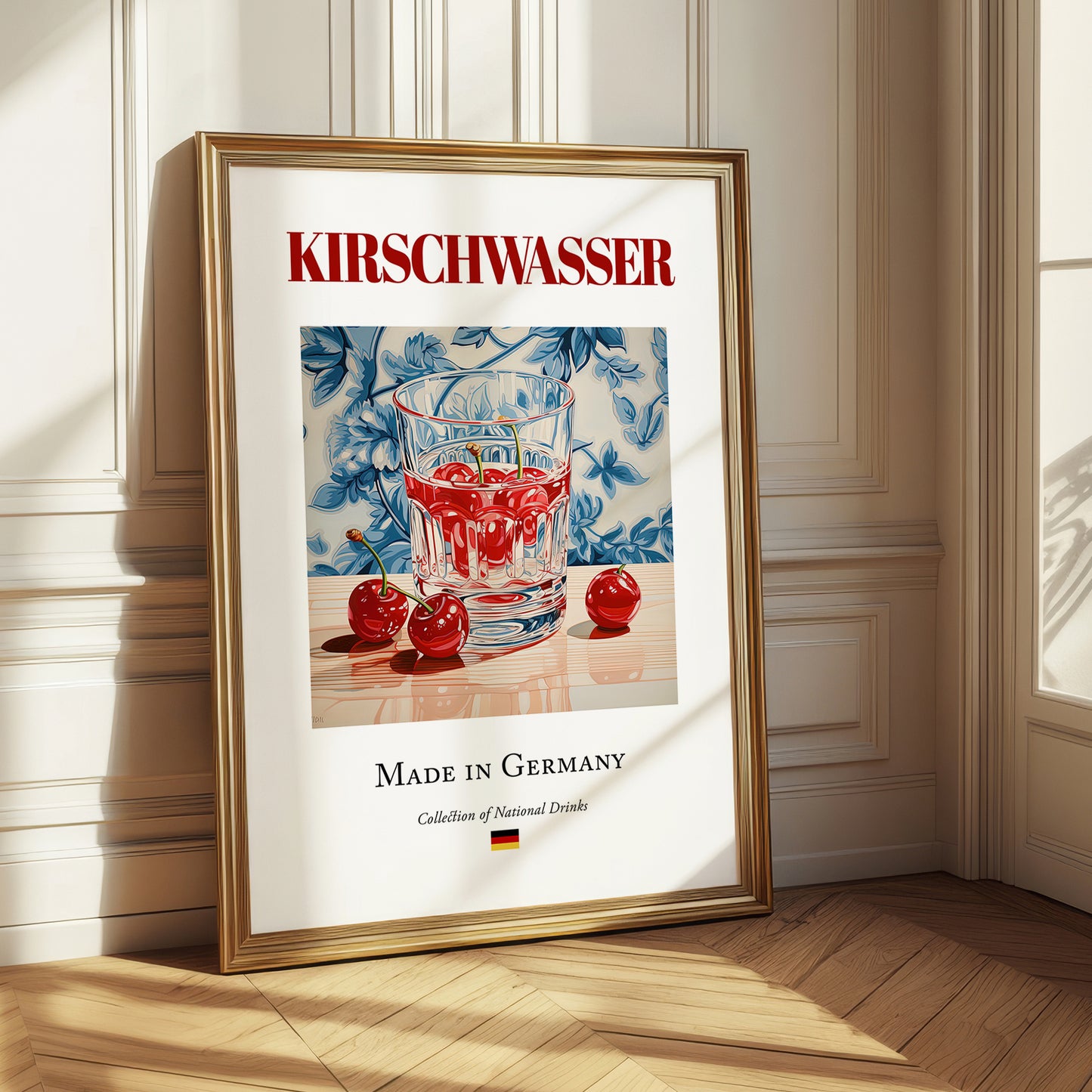 Kirschwasser – German Spirit Drink, Sky Bar Poster