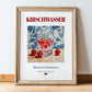 Kirschwasser – German Spirit Drink, Sky Bar Poster, in wooden frame leaning on the floor