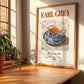 Earl Grey – English Tea, Tea Room Poster, no-text version framed in wood