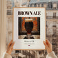 Brown Ale – English Beer, Gastropub Still Life, styled in a charming Paris street view