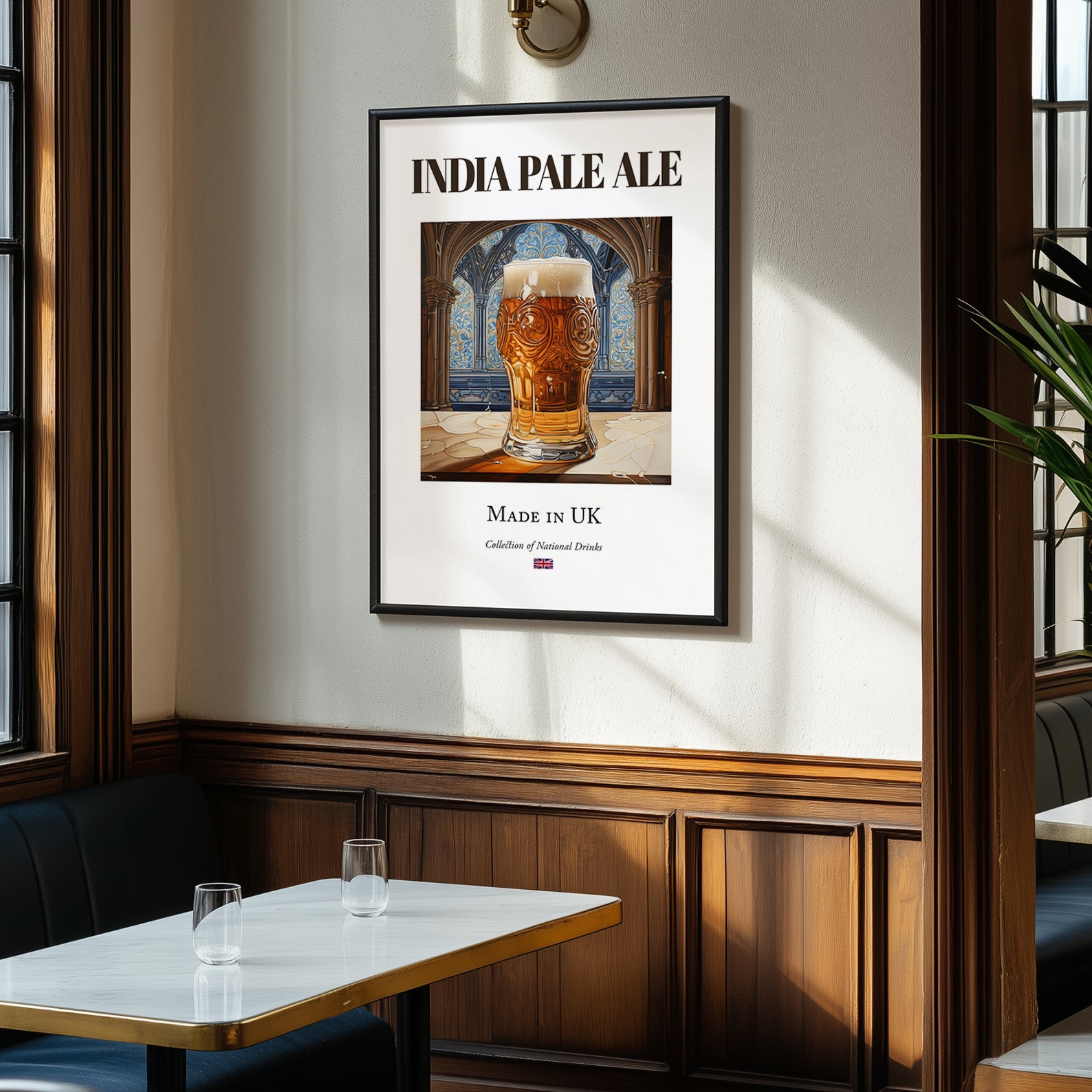 India Pale Ale – English Beer, Taproom Print, clean layout with no caption