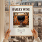 Barley Wine – English Beer, Sports Bar Poster, styled in a charming Paris street view