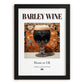Barley Wine – English Beer, Sports Bar Poster, in sleek black frame