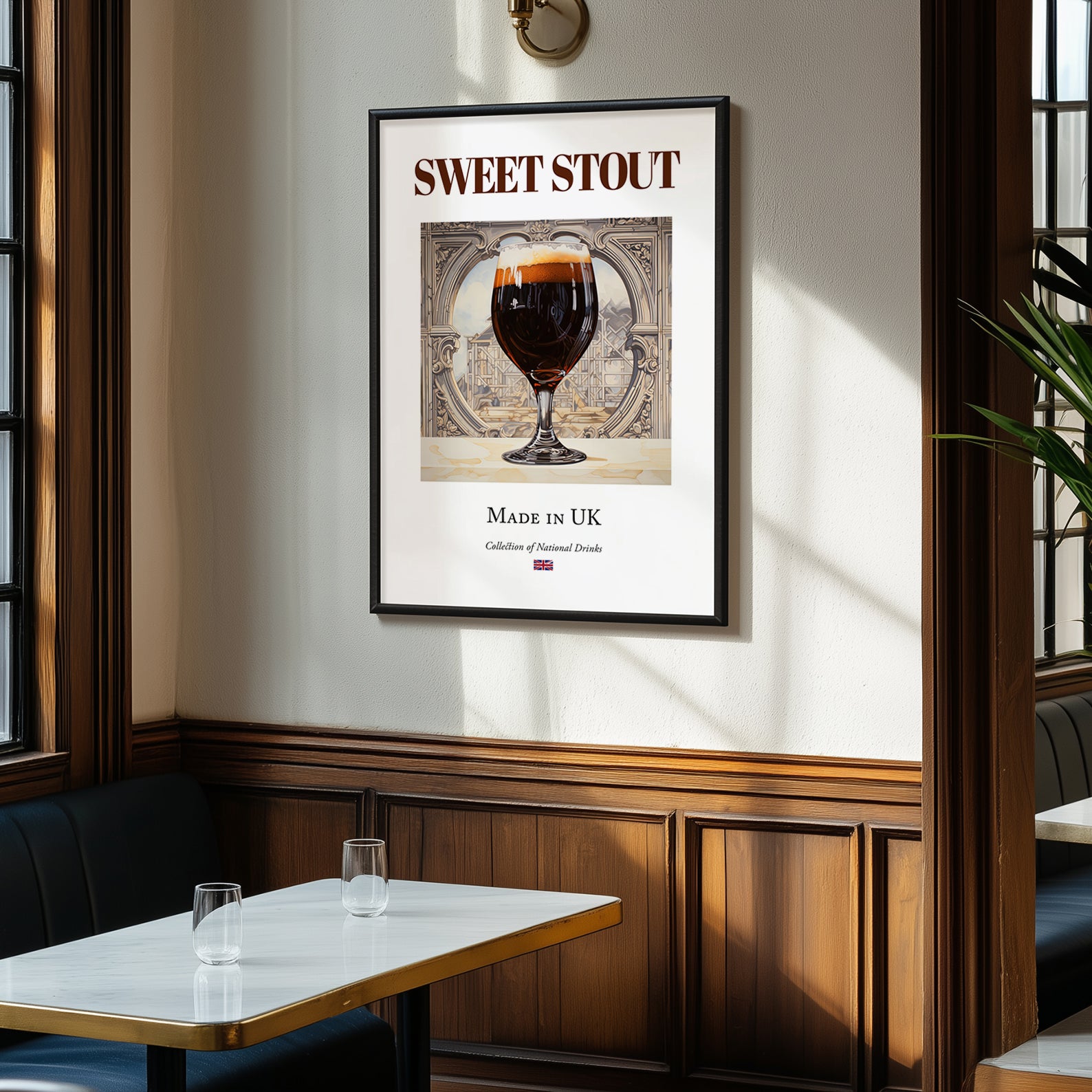 Sweet Stout – English Beer, Gastropub Print, clean layout with no caption
