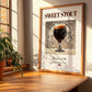 Sweet Stout – English Beer, Gastropub Print, no-text version framed in wood
