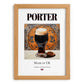 Porter – English Beer, Taproom Poster, set in oak frame