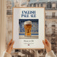 English Pale Ale – English Beer, Taproom Poster, styled in a charming Paris street view