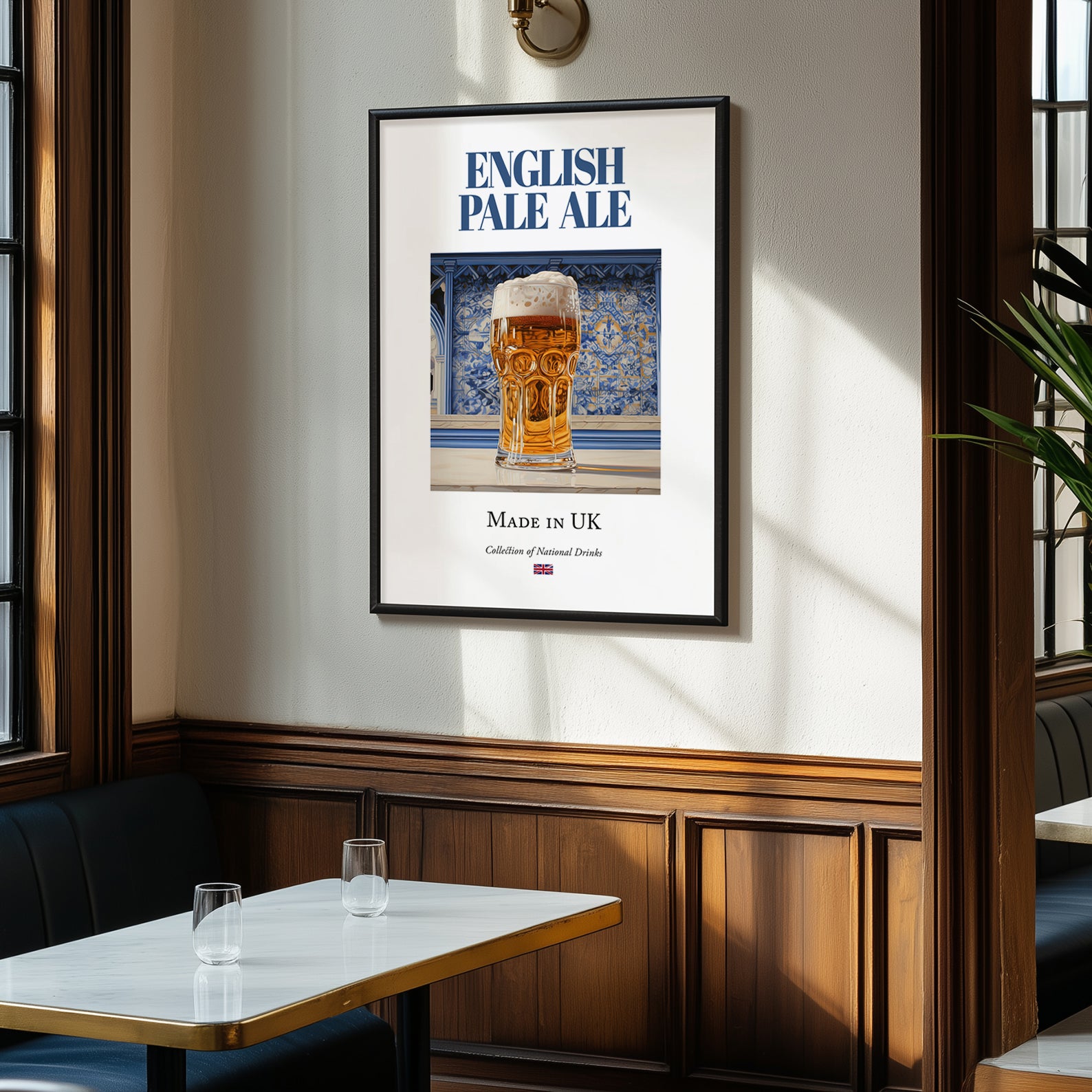 English Pale Ale – English Beer, Taproom Poster, clean layout with no caption