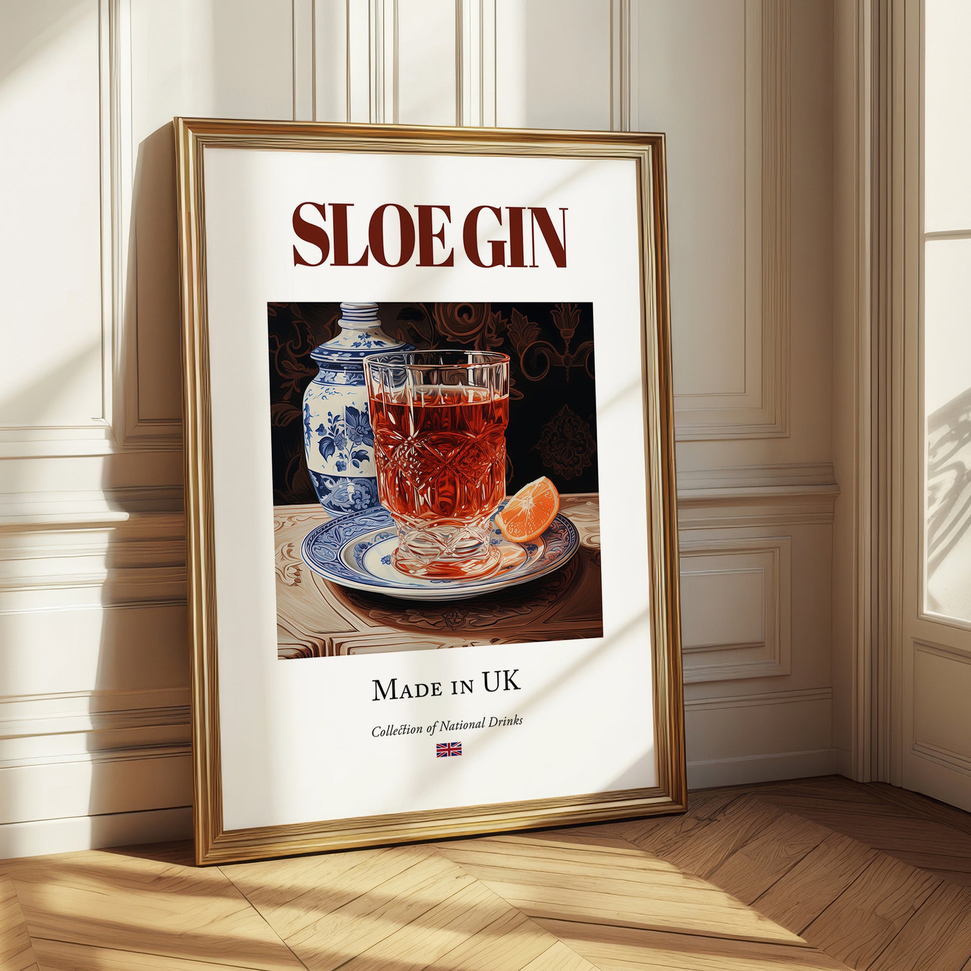 Sloe Gin – English Spirit Drink, Sky Bar Poster