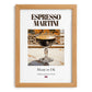 Espresso Martini – English Cocktail Drink, Cocktail Lounge Print, set in oak frame