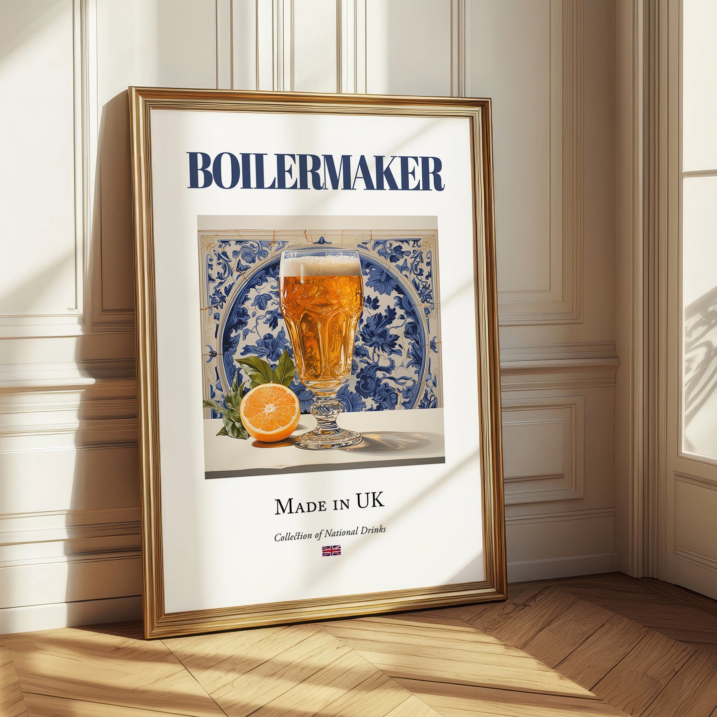 Boilermaker – English Cocktail Drink, Beach Bar Print