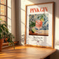 Pink Gin – English Cocktail Drink, Speakeasy Wall Decor, no-text version framed in wood