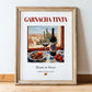 Garnacha tinta – Spanish Red Wine, Vinoteca Wall Art, in wooden frame leaning on the floor