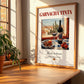 Garnacha tinta – Spanish Red Wine, Vinoteca Wall Art, no-text version framed in wood