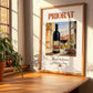 Priorat – Spanish Red Wine, Wine Bar Art, no-text version framed in wood