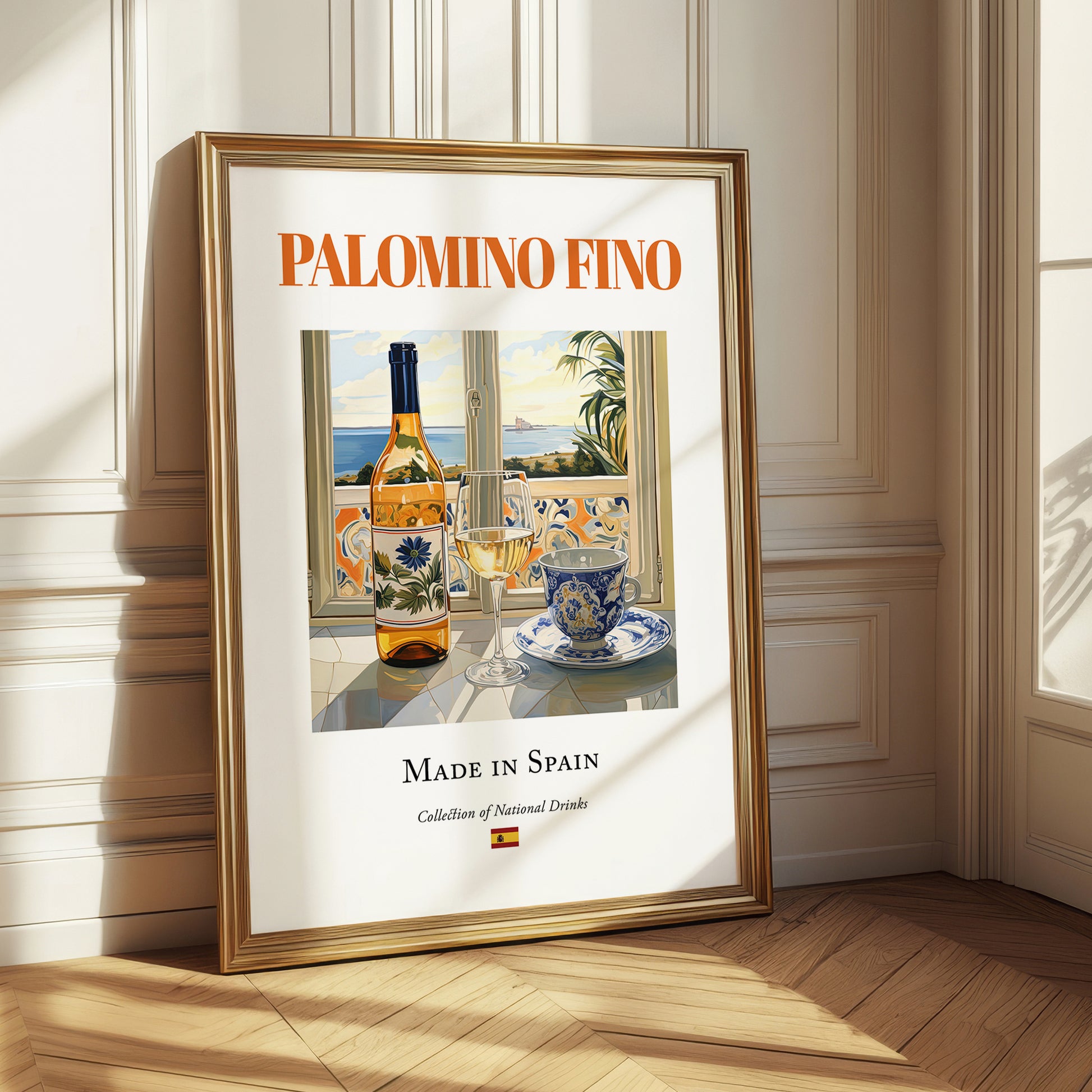 Palomino Fino – Spanish White Wine, Vineyard Terrace Print