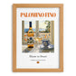 Palomino Fino – Spanish White Wine, Vineyard Terrace Print, set in oak frame