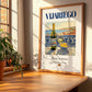 Vijariego – Spanish White Wine, Vinoteca Wall Art, no-text version framed in wood