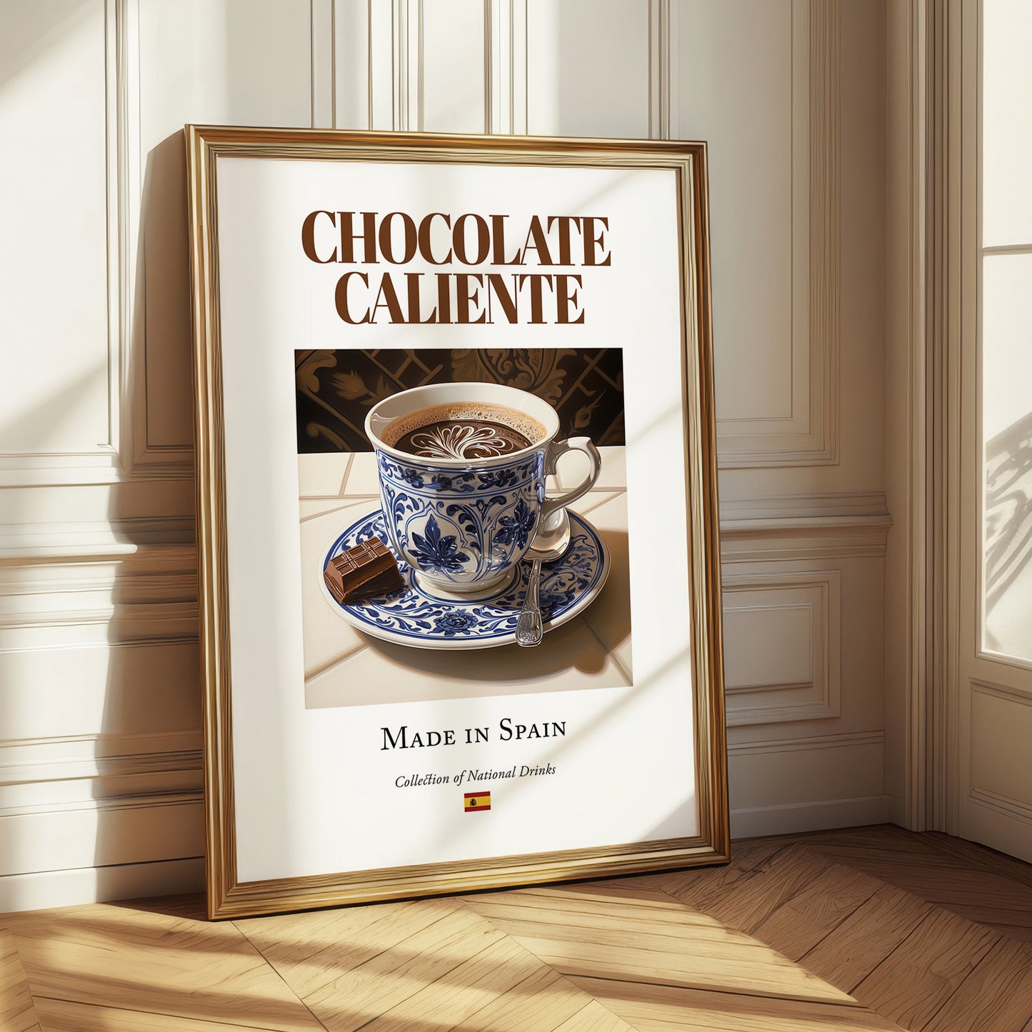 Chocolate caliente – Spanish Beverage Drink, Beach Bar Still Life