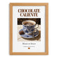 Chocolate caliente – Spanish Beverage Drink, Beach Bar Still Life, set in oak frame