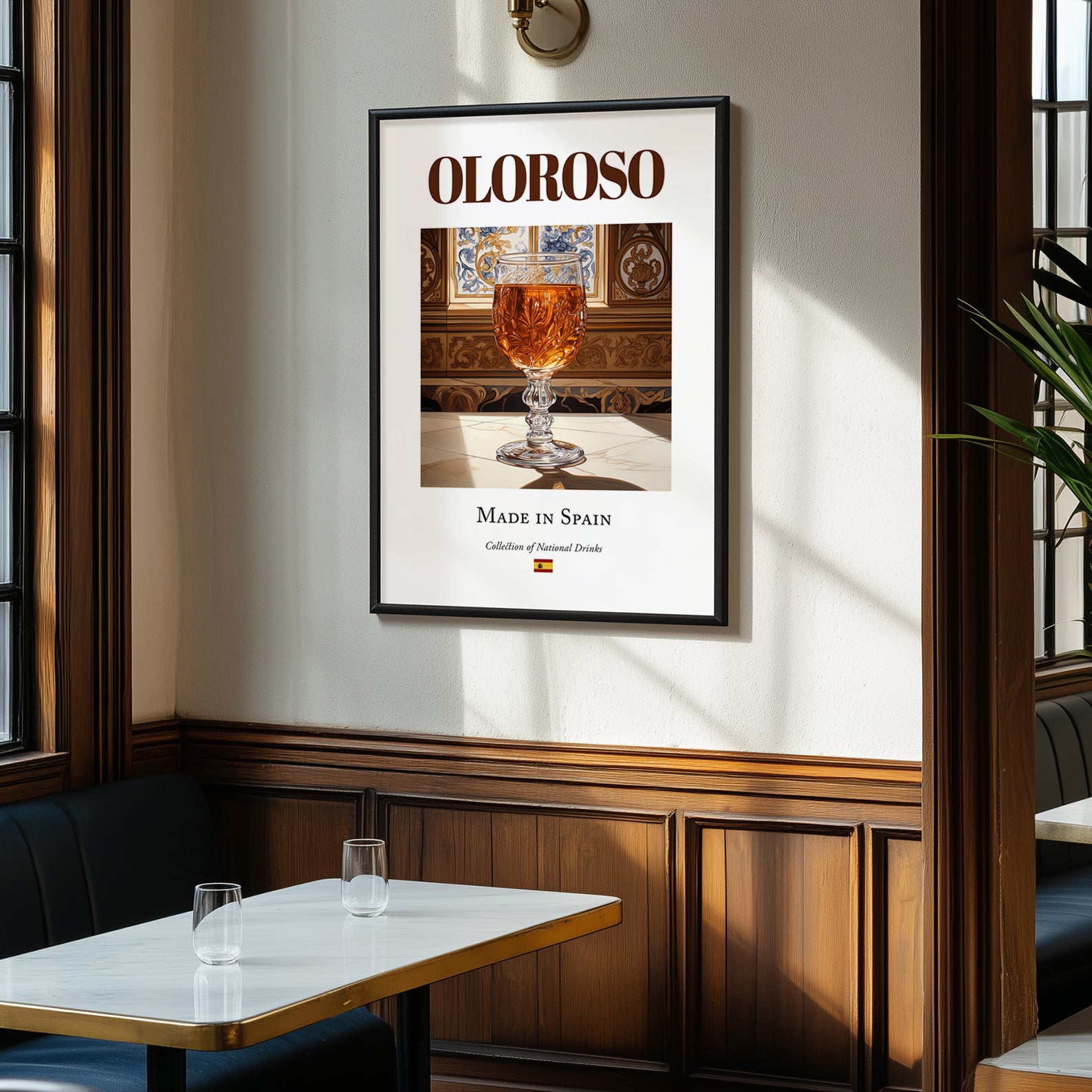 Oloroso – Spanish Dessert Wine, Vinoteca Art, clean layout with no caption