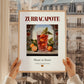 Zurracapote – Spanish Cocktail Drink, Sky Bar Print, styled in a charming Paris street view