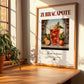 Zurracapote – Spanish Cocktail Drink, Sky Bar Print, no-text version framed in wood