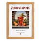 Zurracapote – Spanish Cocktail Drink, Sky Bar Print, set in oak frame