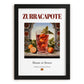 Zurracapote – Spanish Cocktail Drink, Sky Bar Print, in sleek black frame