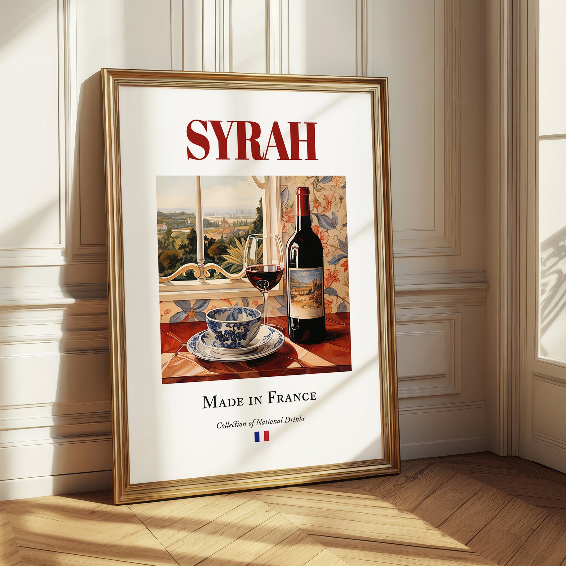 Syrah – French Red Wine, Vinoteca Poster
