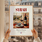 Syrah – French Red Wine, Vinoteca Poster, styled in a charming Paris street view