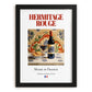Hermitage rouge – French Red Wine, Vinoteca Poster, in sleek black frame
