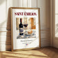 Saint-Émilion – French Red Wine, Wine Bar Wall Art