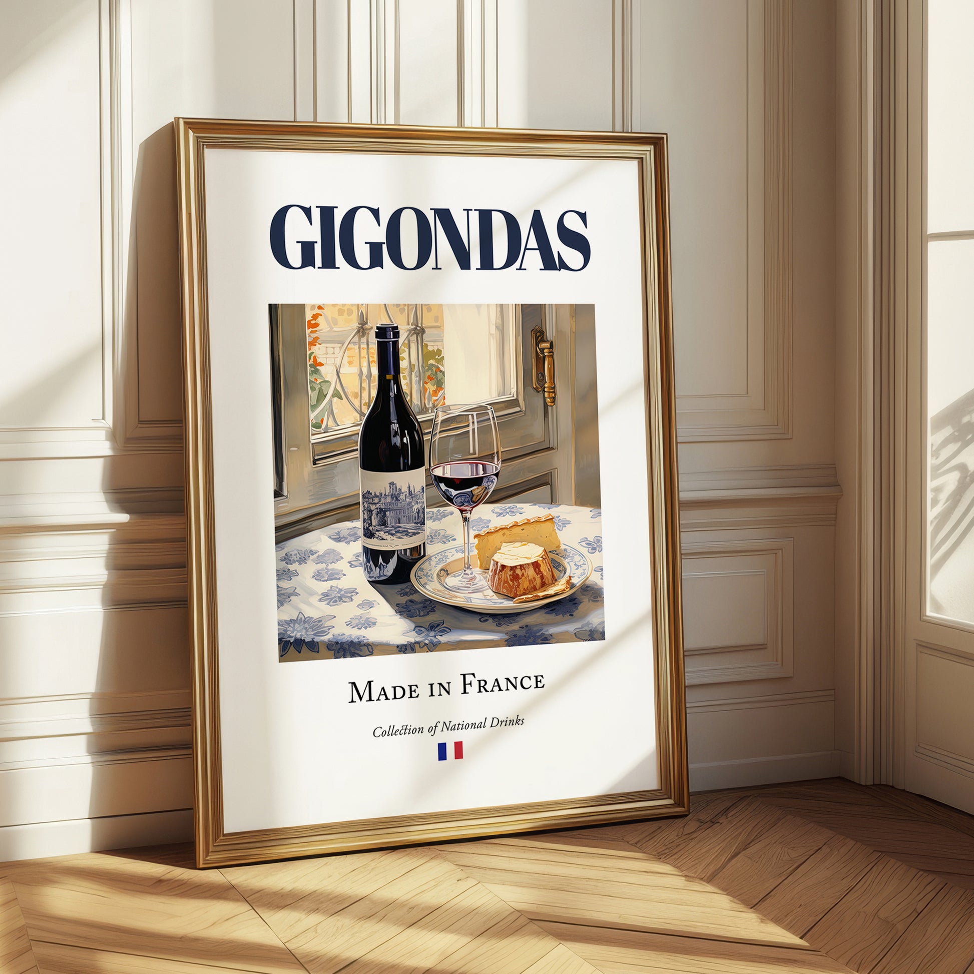 Gigondas – French Red Wine, Wine Bar Poster