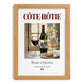 Côte-Rôtie – French Red Wine, Enoteca Wall Art, set in oak frame