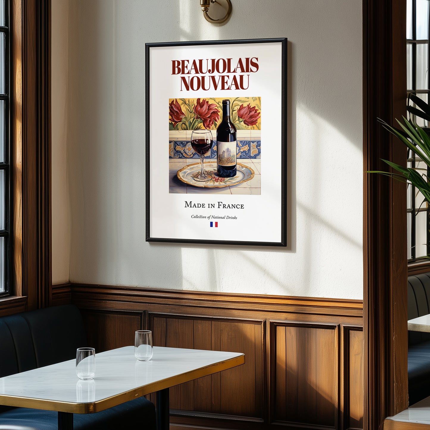 Beaujolais Nouveau – French Red Wine, Tasting Room Print, clean layout with no caption