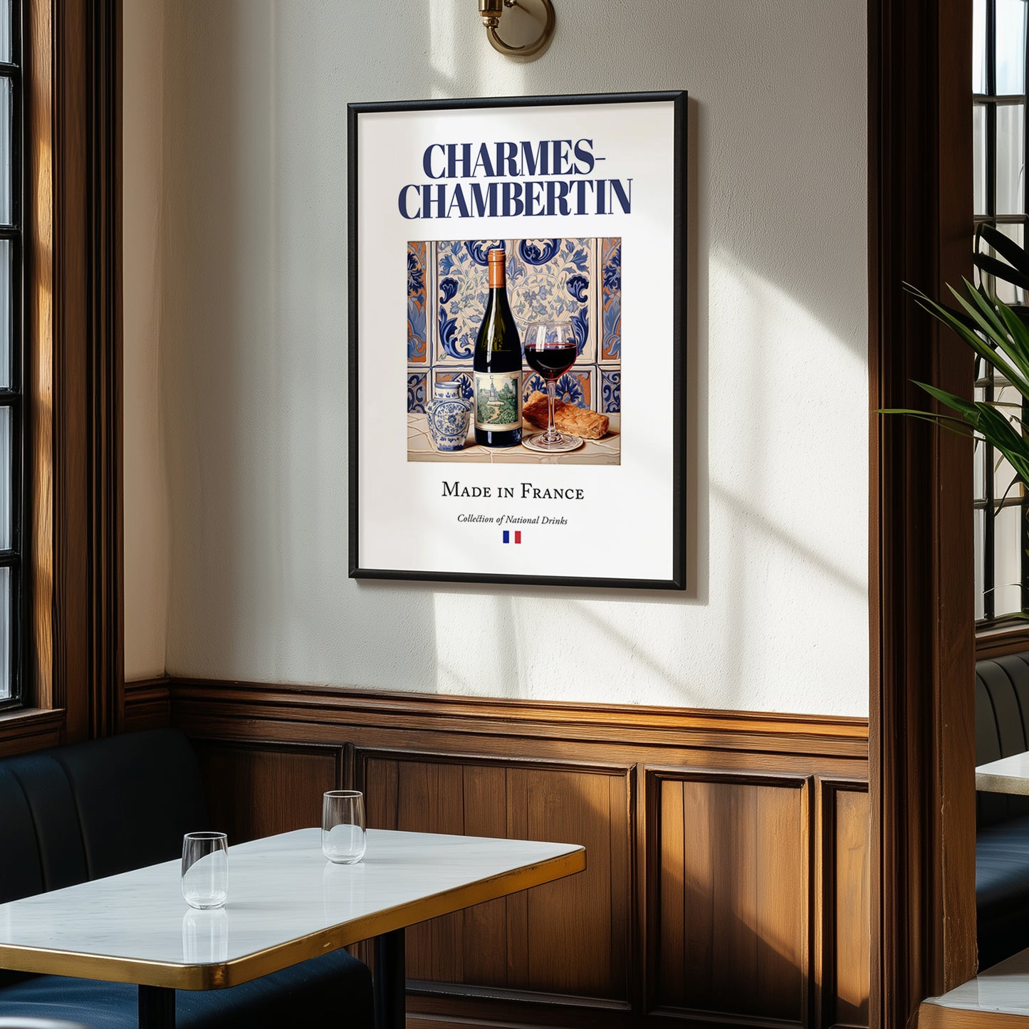 Charmes-Chambertin – French Red Wine, Wine Bar Art, clean layout with no caption