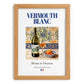 Vermouth blanc – French Liqueur Drink, Hotel Lobby Poster, set in oak frame
